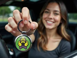 Custom Car Made Keyring Metallic Durable Max